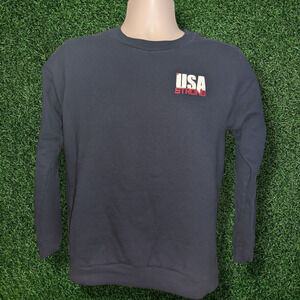 Vintage "USA Strong" Women's Crewneck Sweater - Small - Anvil
